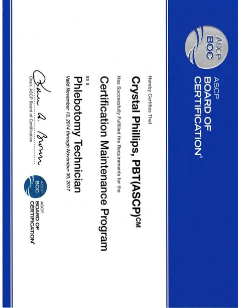 look up ascp certification.